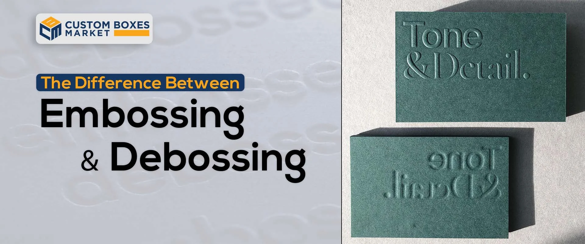 The Difference Between Embossing & Debossing