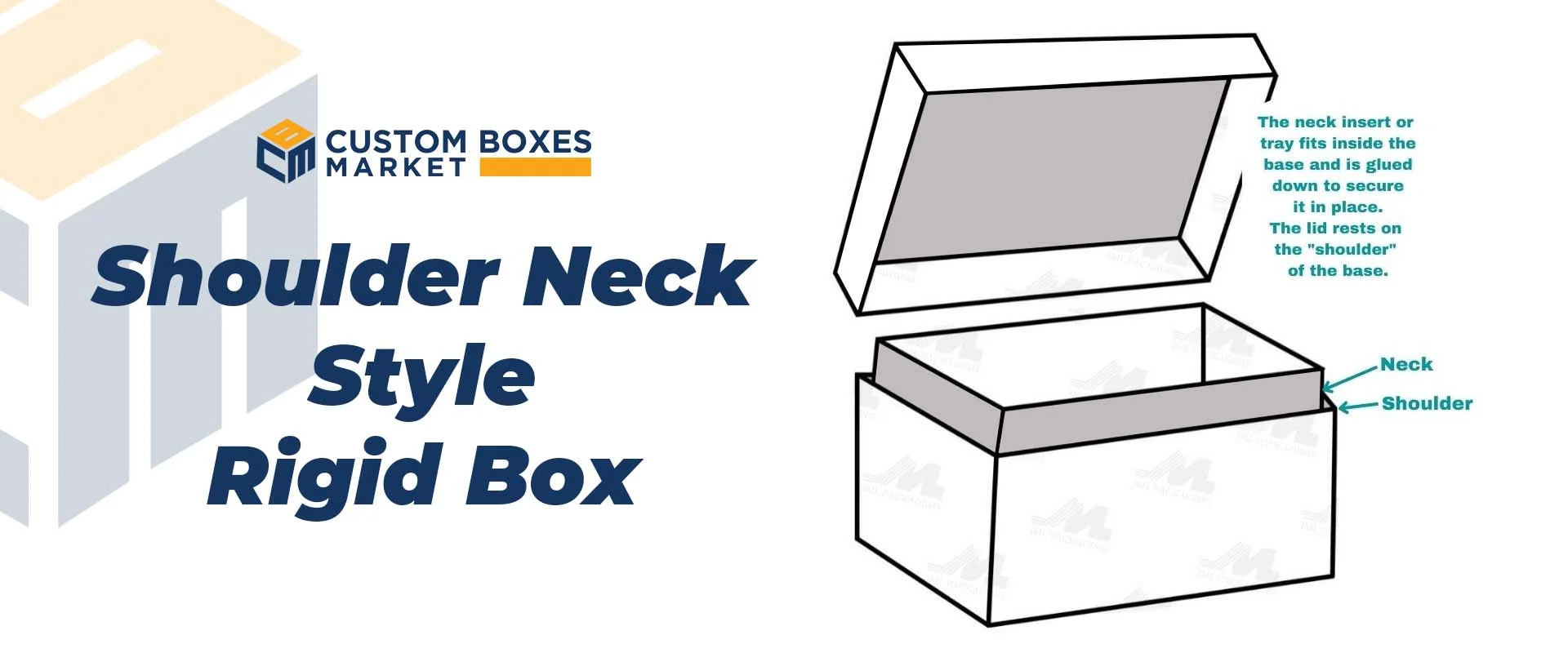 Custom Shoulder Neck Rigid Box Dimension